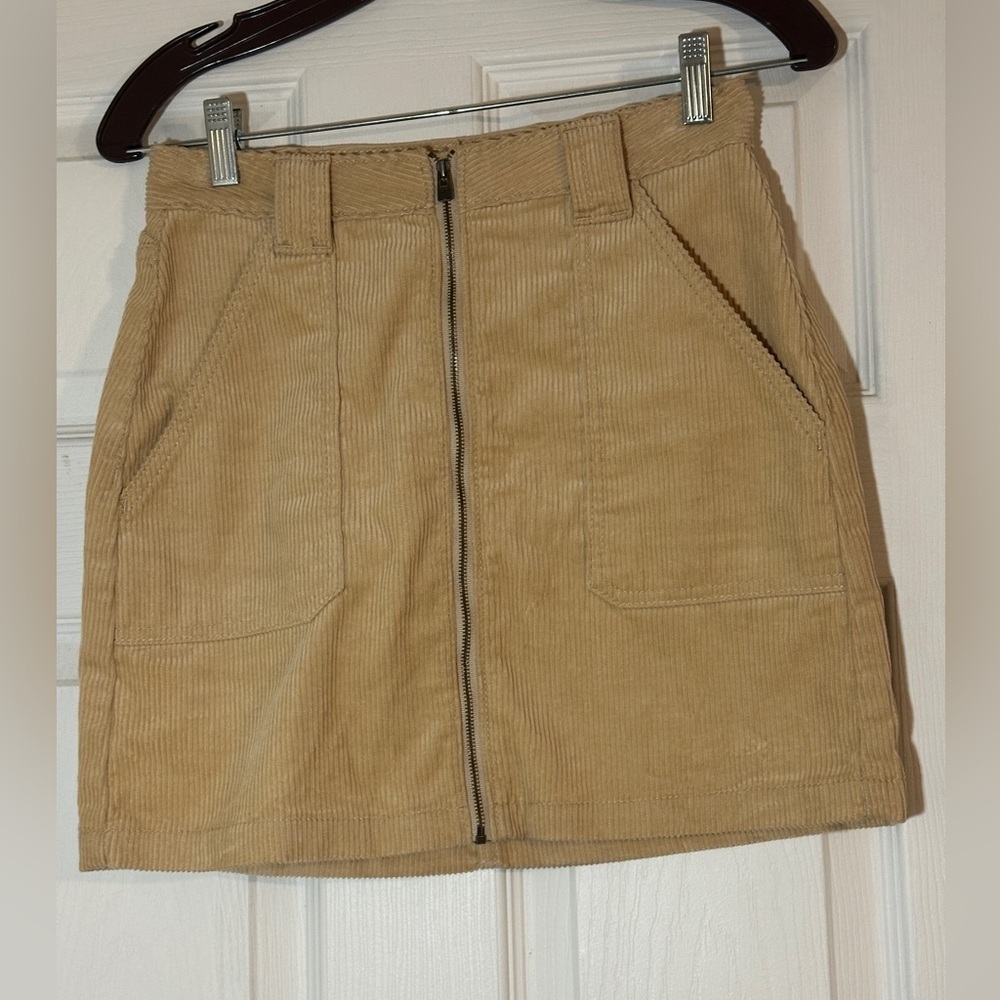 Hollister Corduroy High Rise Mini Skirt.